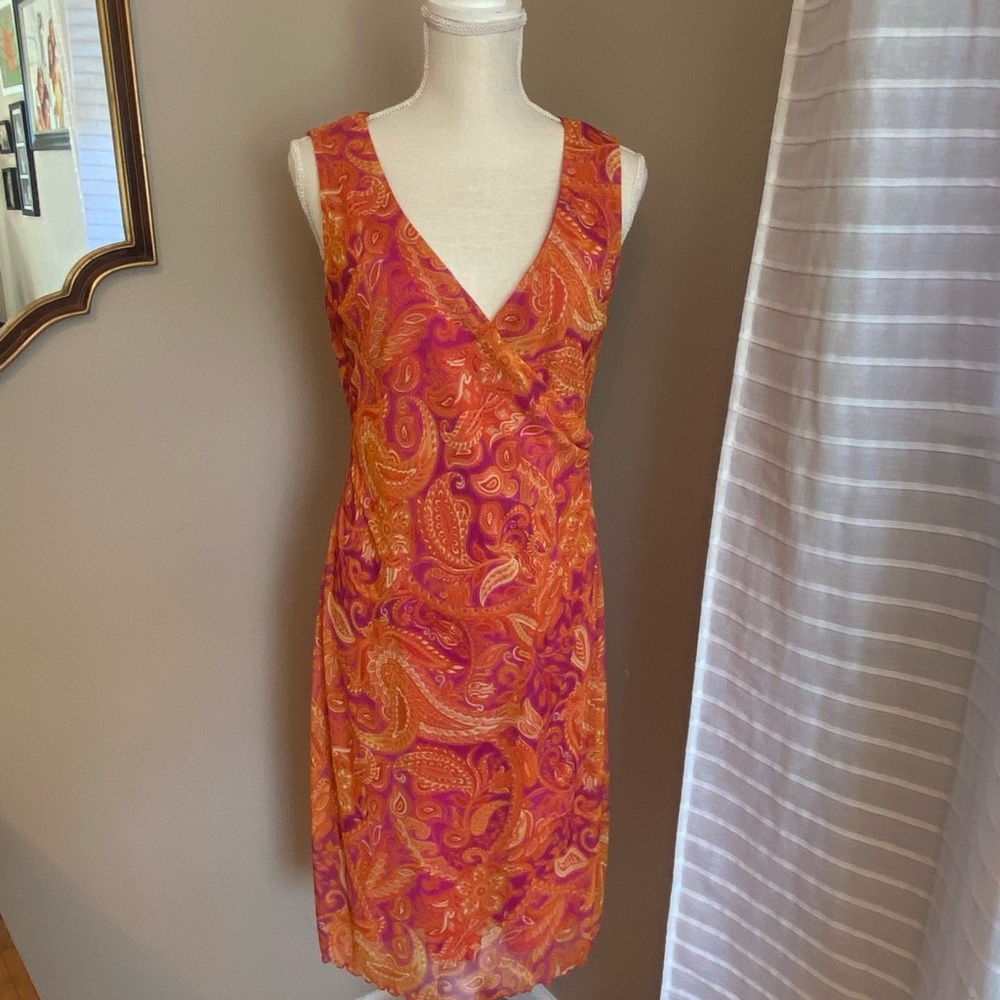 Jessica Howard Sleeveless Wrap Sytle dress Sz Medium